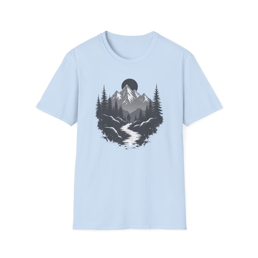 Mountain Landscape T-Shirt | Forest River Night Scene