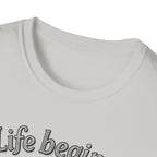 Life Begins at the End of Your Comfort Zone T-Shirt | Motivational Typography