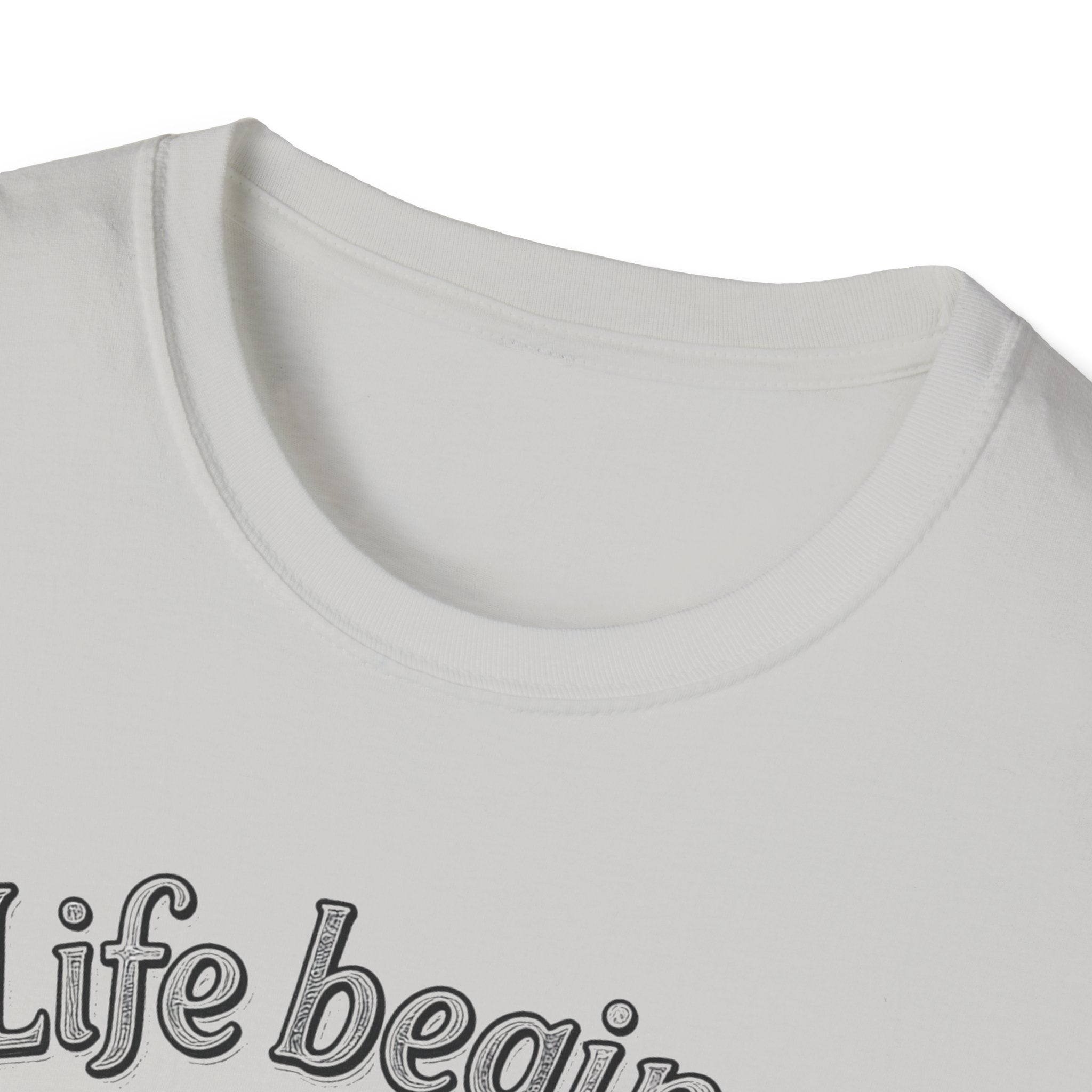 Life Begins at the End of Your Comfort Zone T-Shirt | Motivational Typography