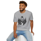 Mountain Landscape T-Shirt | Forest River Night Scene