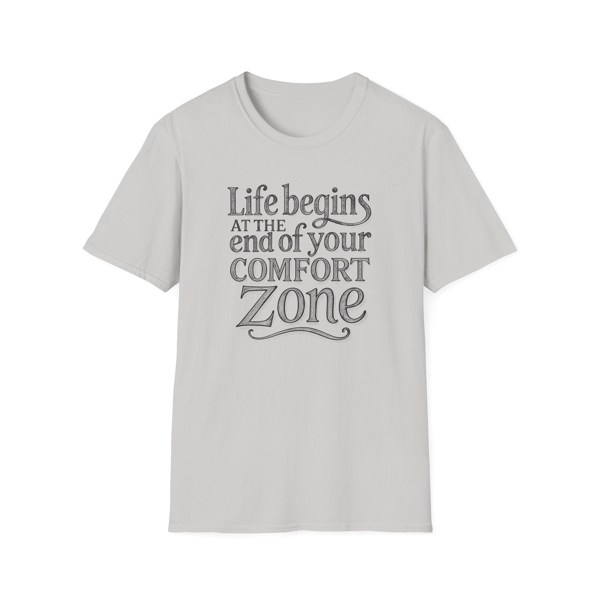 Life Begins at the End of Your Comfort Zone Etched | Motivational Quote