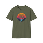 Explore Beyond the Horizon T-Shirt | Sunset Mountain Adventure