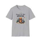 Living for the Next Adventure T-Shirt | Hiking Backpack Design