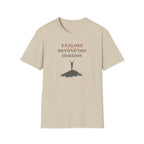 Explore Beyond the Horizon T-Shirt | Mountain Silhouette Typography