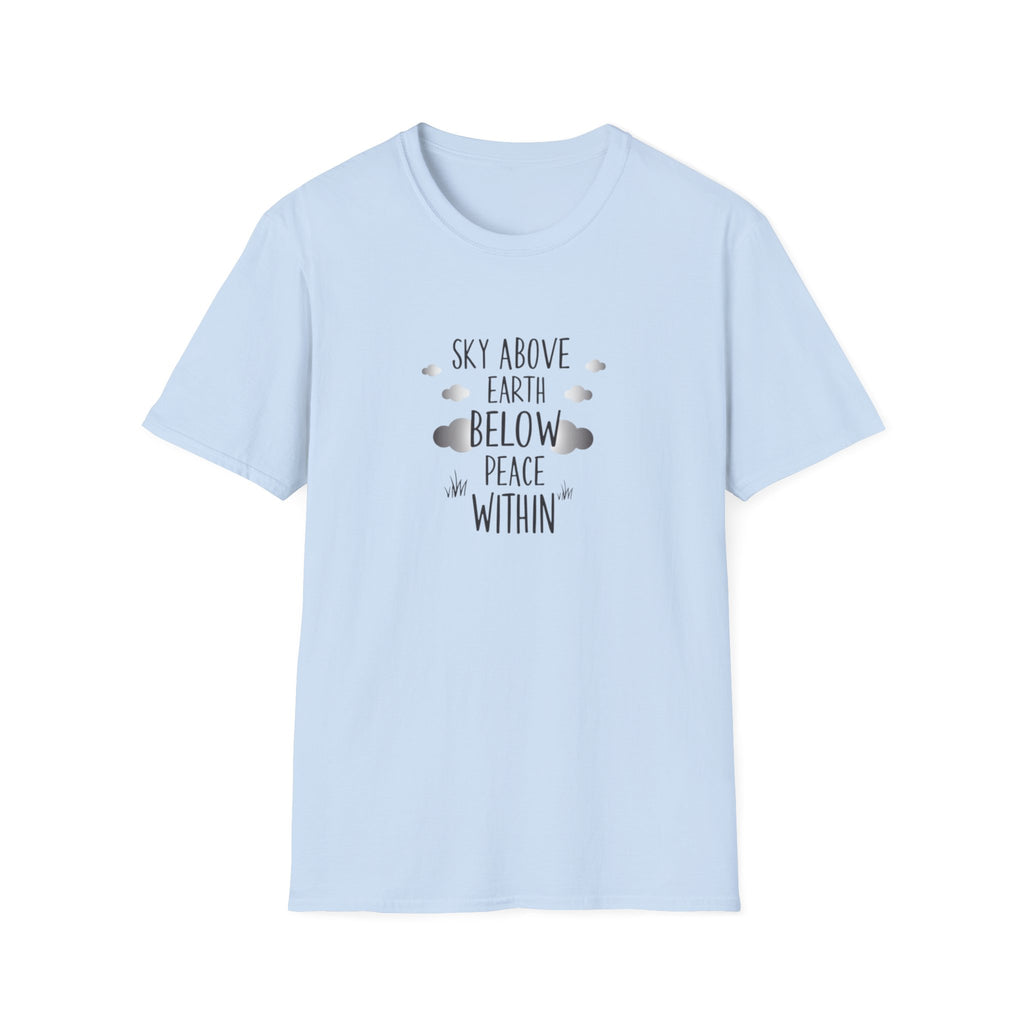 Sky Above Earth Below Peace Within T-Shirt | Boho