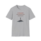 Explore Beyond the Horizon T-Shirt | Mountain Silhouette Typography