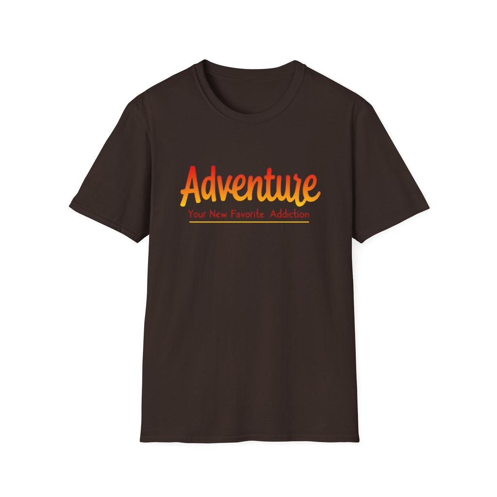 Adventure Your New Favorite Addiction T-Shirt | Retro Script Tee