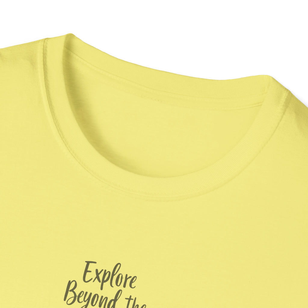 Explore Beyond the Horizon T-Shirt | Sunset Silhouette Adventure