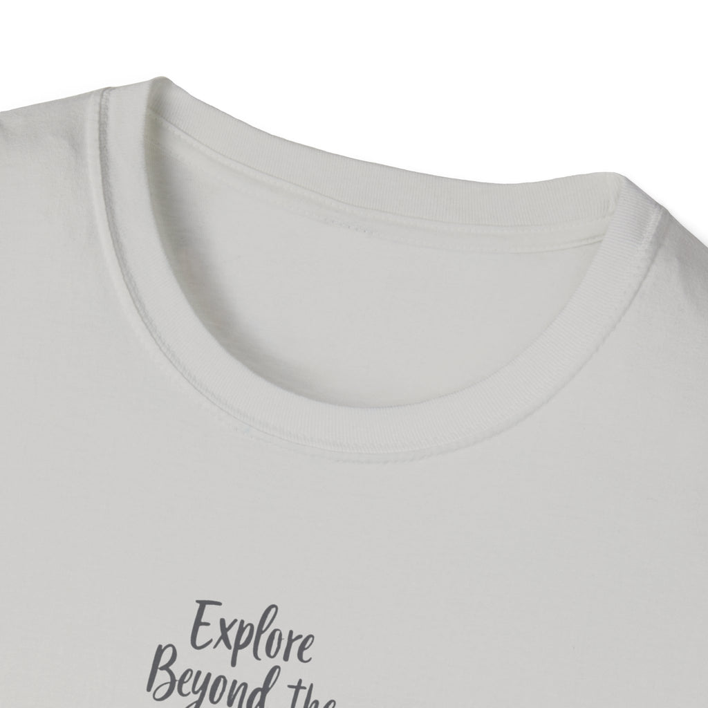 Explore Beyond the Horizon T-Shirt | Sunset Silhouette Adventure