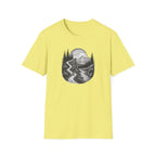 Mountain Road Etched Illustration T-Shirt | Scenic Forest Landscape