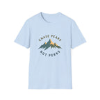 Chase Peaks Not Perks T-Shirt | Mountain Graphic, Outdoor Adventure