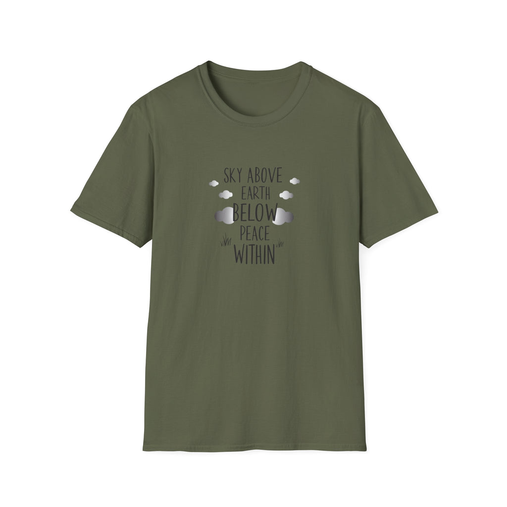 Sky Above Earth Below Peace Within T-Shirt | Boho