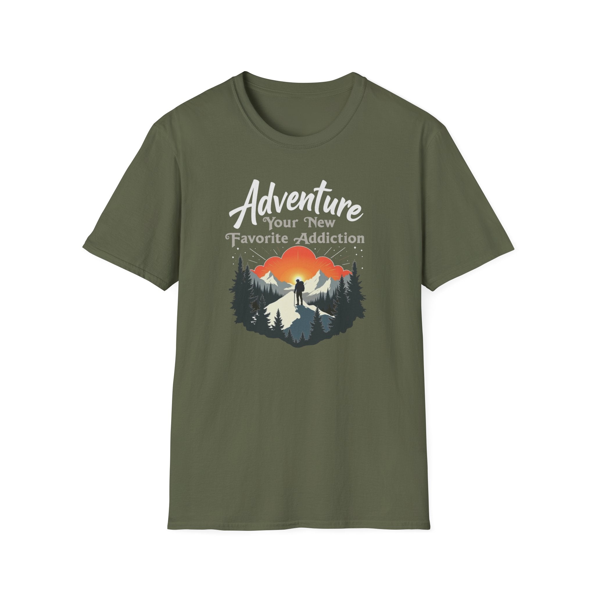 Sunset Hiker Landscape T-Shirt | Your New Favorite Addiction