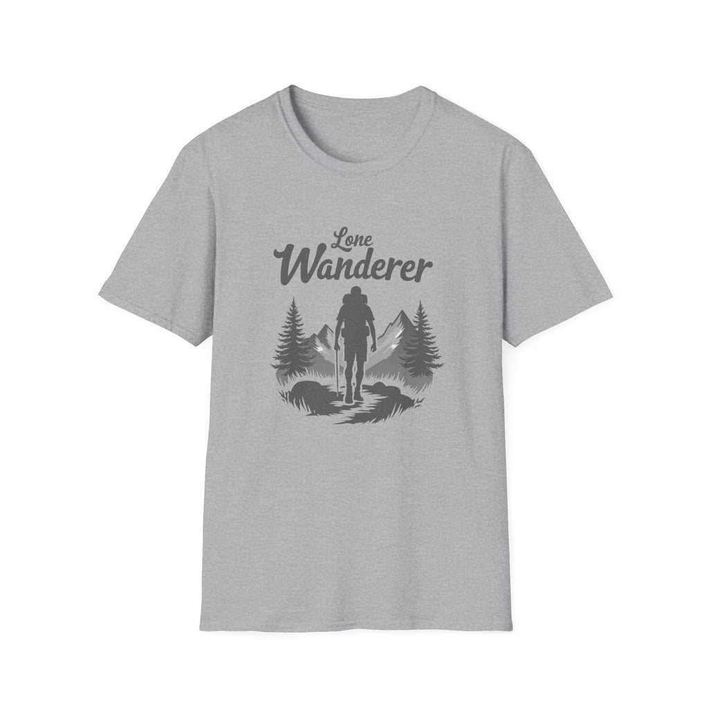 Lone Wanderer T-Shirt | Hiking Forest Silhouette