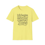 Life Begins at the End of Your Comfort Zone Etched | Motivational Quote