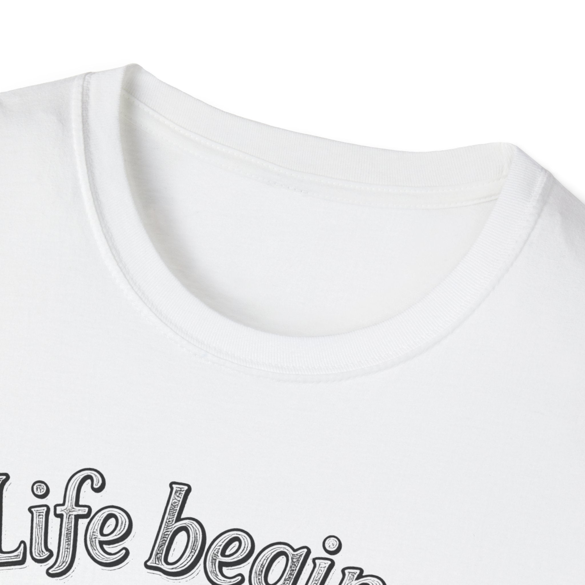 Life Begins at the End of Your Comfort Zone T-Shirt | Motivational Typography