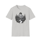 Mountain Landscape T-Shirt | Forest River Night Scene