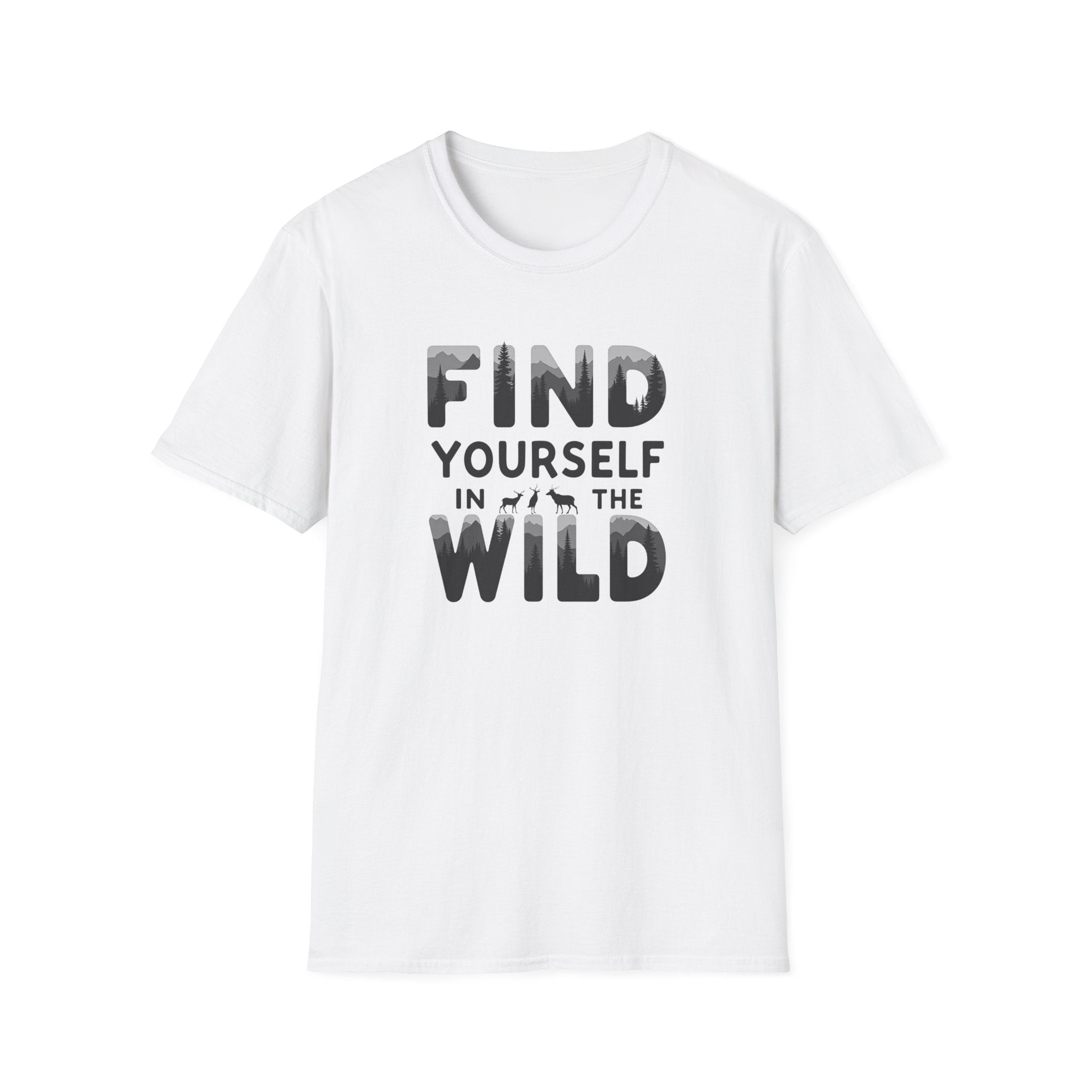 Find Yourself in the Wild T-Shirt | Adventure Typography Tee
