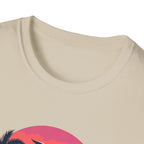 Tropical Sunset Palm Trees T-Shirt | Beach Wave Sun Scene