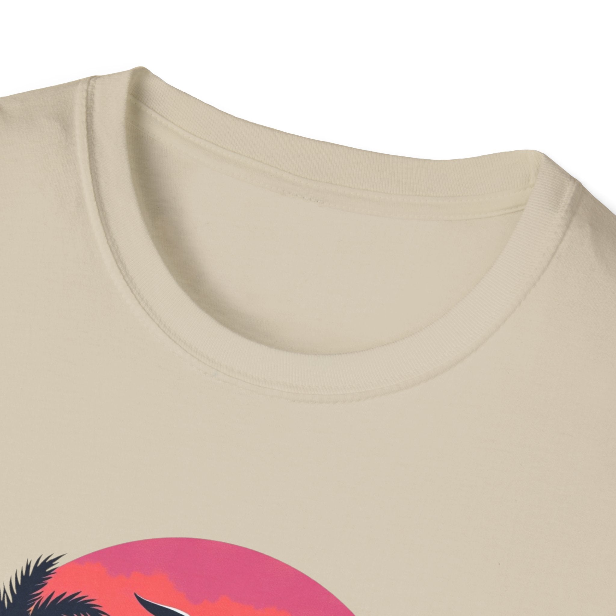 Tropical Sunset Palm Trees T-Shirt | Beach Wave Sun Scene
