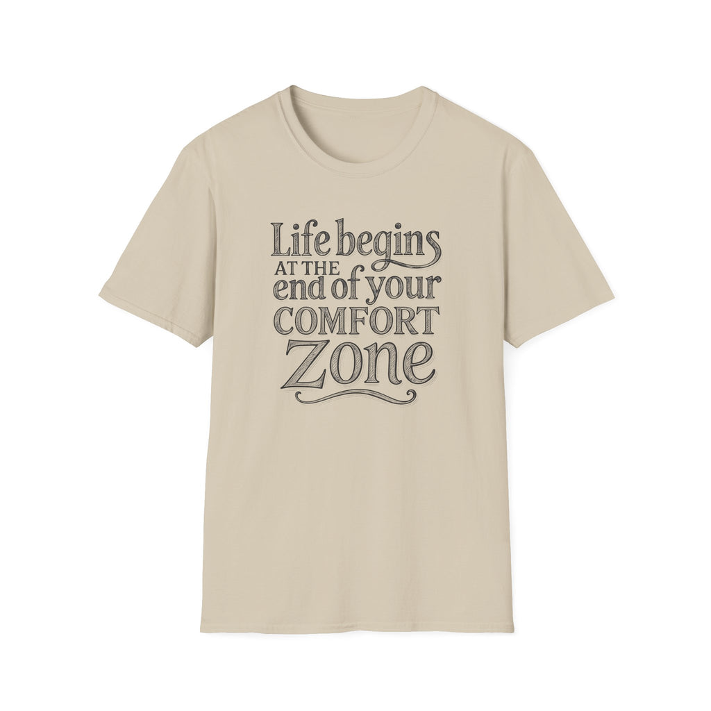 Life Begins at the End of Your Comfort Zone Etched | Motivational Quote
