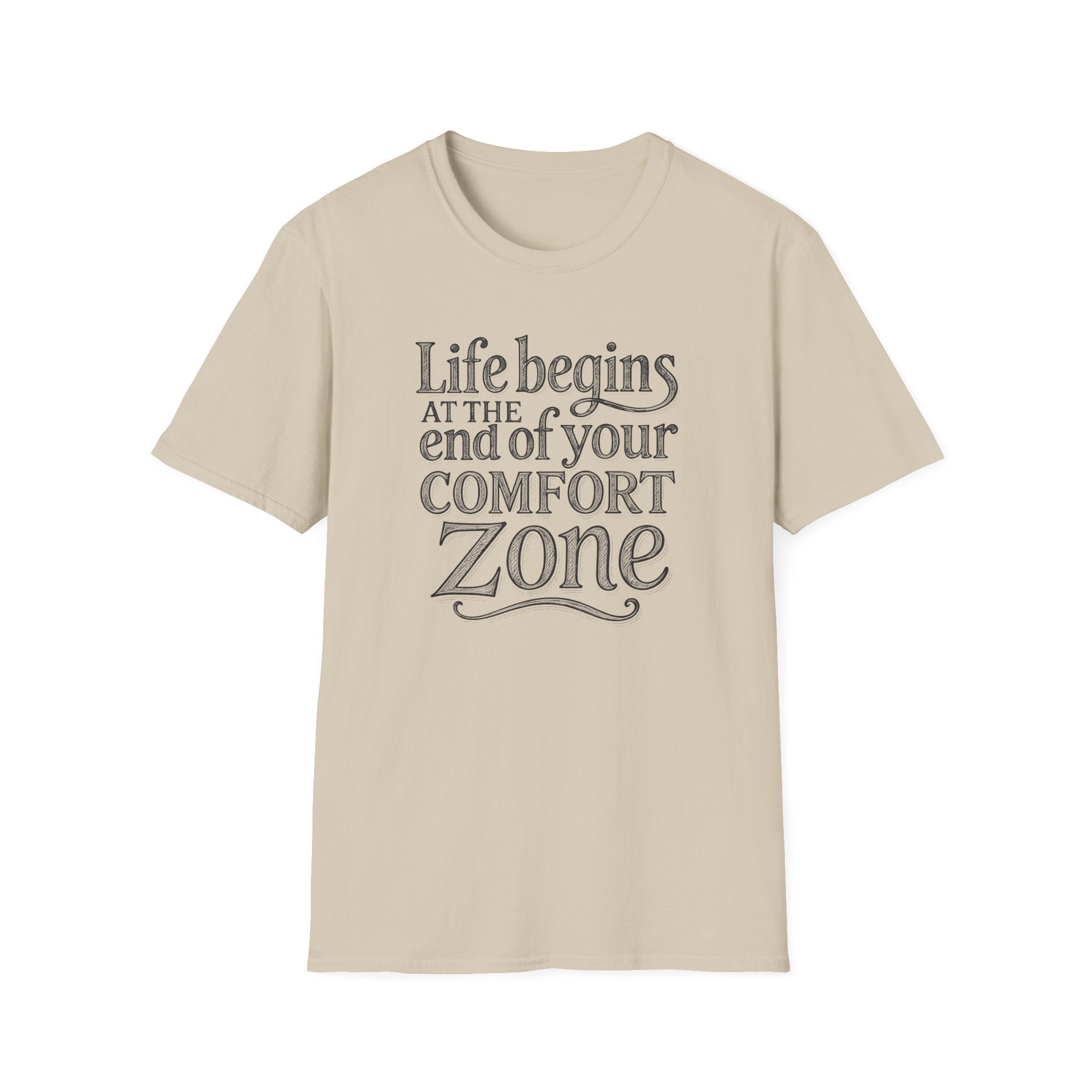 Life Begins at the End of Your Comfort Zone Etched | Motivational Quote