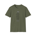 Sky Above Earth Below Peace Within T-Shirt | Minimal Nature Quote