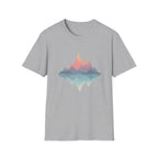 Retro Peaks Reflection T-Shirt | Minimal Nature Tee