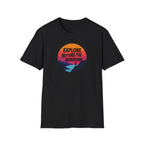Explore Beyond the Horizon T-Shirt | Sunset Mountain Adventure
