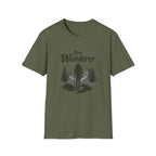Lone Wanderer T-Shirt | Hiking Forest Silhouette