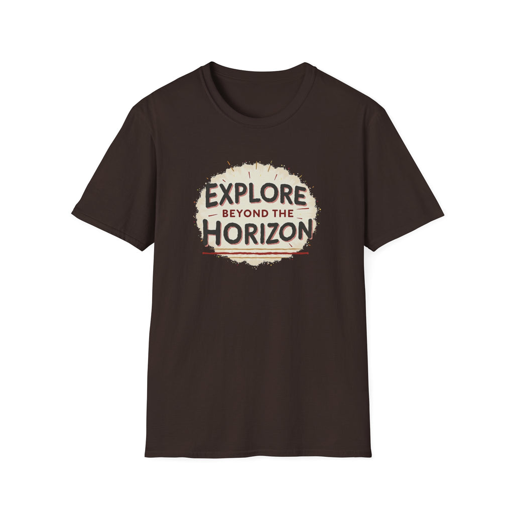 Explore Beyond the Horizon T-Shirt | Adventure Compass Graphic