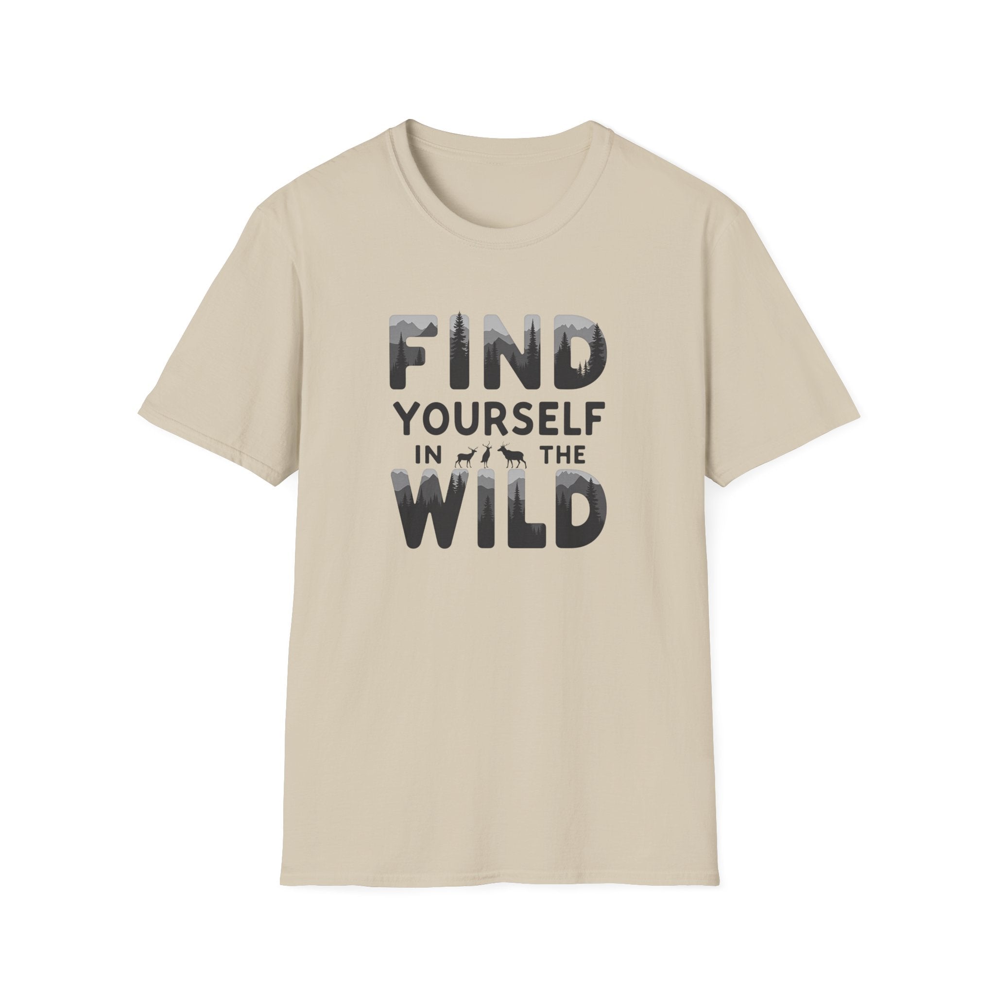 Find Yourself in the Wild T-Shirt | Adventure Typography Tee