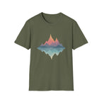 Retro Peaks Reflection T-Shirt | Minimal Nature Tee