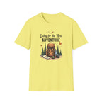 Living for the Next Adventure T-Shirt | Hiking Backpack Design