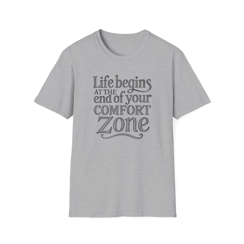 Life Begins at the End of Your Comfort Zone Etched | Motivational Quote
