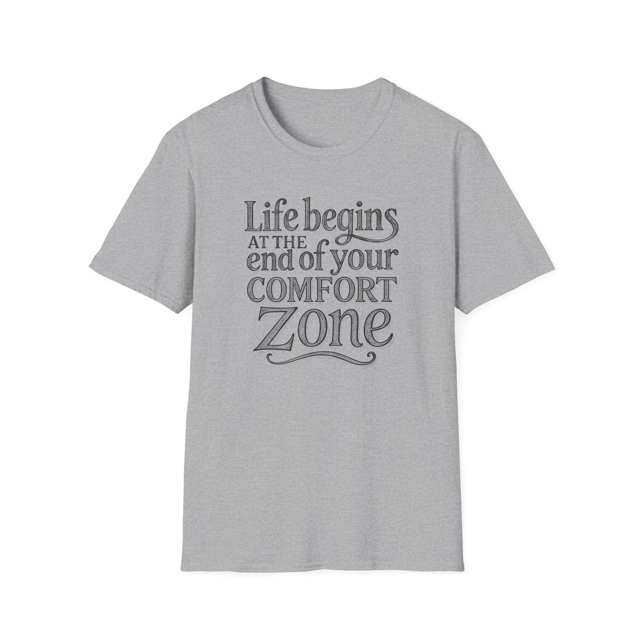 Life Begins at the End of Your Comfort Zone Etched | Motivational Quote