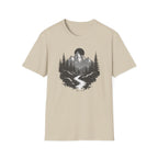 Mountain Landscape T-Shirt | Forest River Night Scene