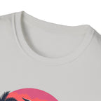Tropical Sunset Palm Trees T-Shirt | Beach Wave Sun Scene