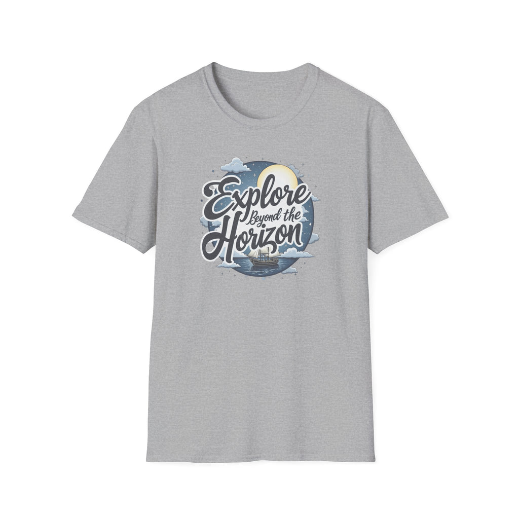 Explore Beyond the Horizon T-Shirt — Adventure Travel Graphic Tee