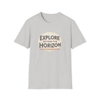 Explore Beyond the Horizon T-Shirt | Adventure Compass Graphic