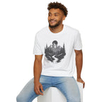 Mountain Landscape T-Shirt | Forest River Night Scene