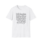 Life Begins at the End of Your Comfort Zone Etched | Motivational Quote