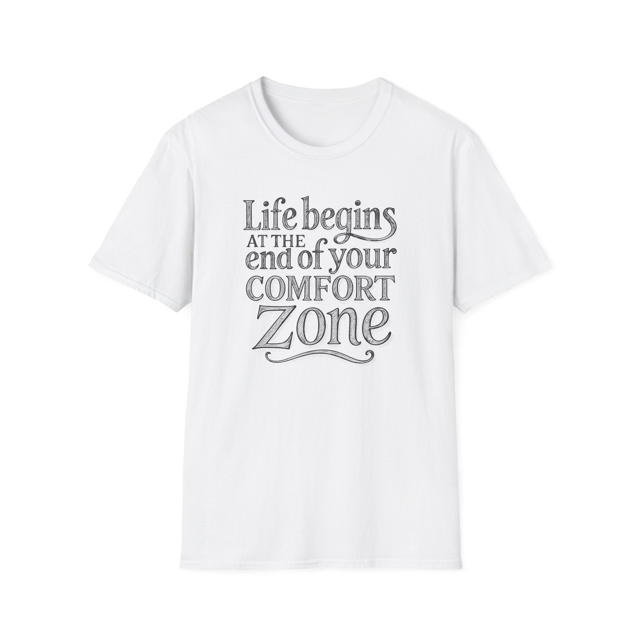 Life Begins at the End of Your Comfort Zone Etched | Motivational Quote