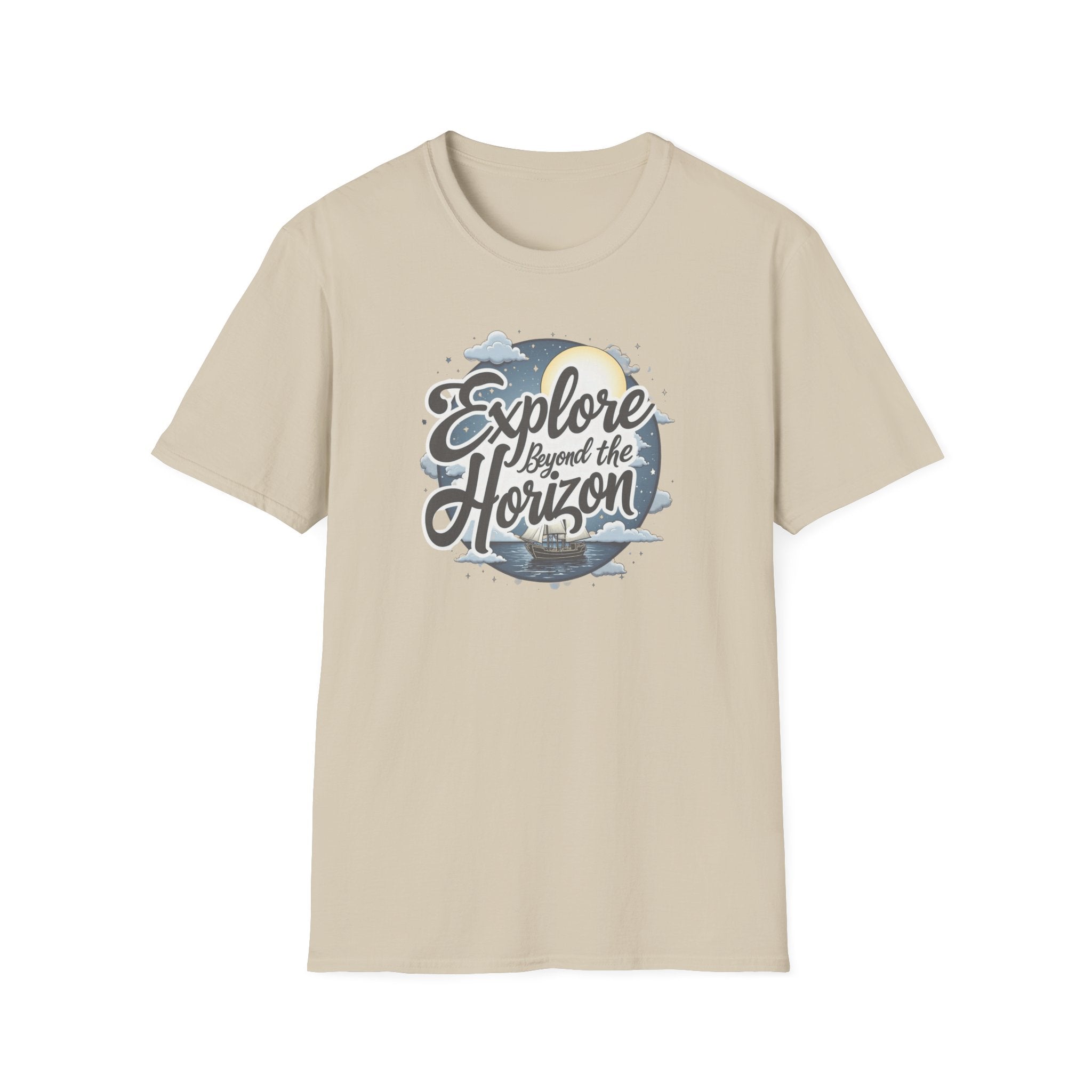 Explore Beyond the Horizon T-Shirt — Adventure Travel Graphic Tee