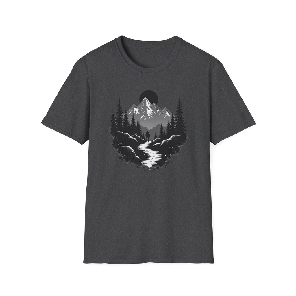 Mountain Landscape T-Shirt | Forest River Night Scene