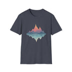 Retro Peaks Reflection T-Shirt | Minimal Nature Tee