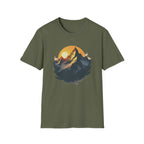 Golden Horizon T-Shirt | Scenic Mountain Graphic Tee