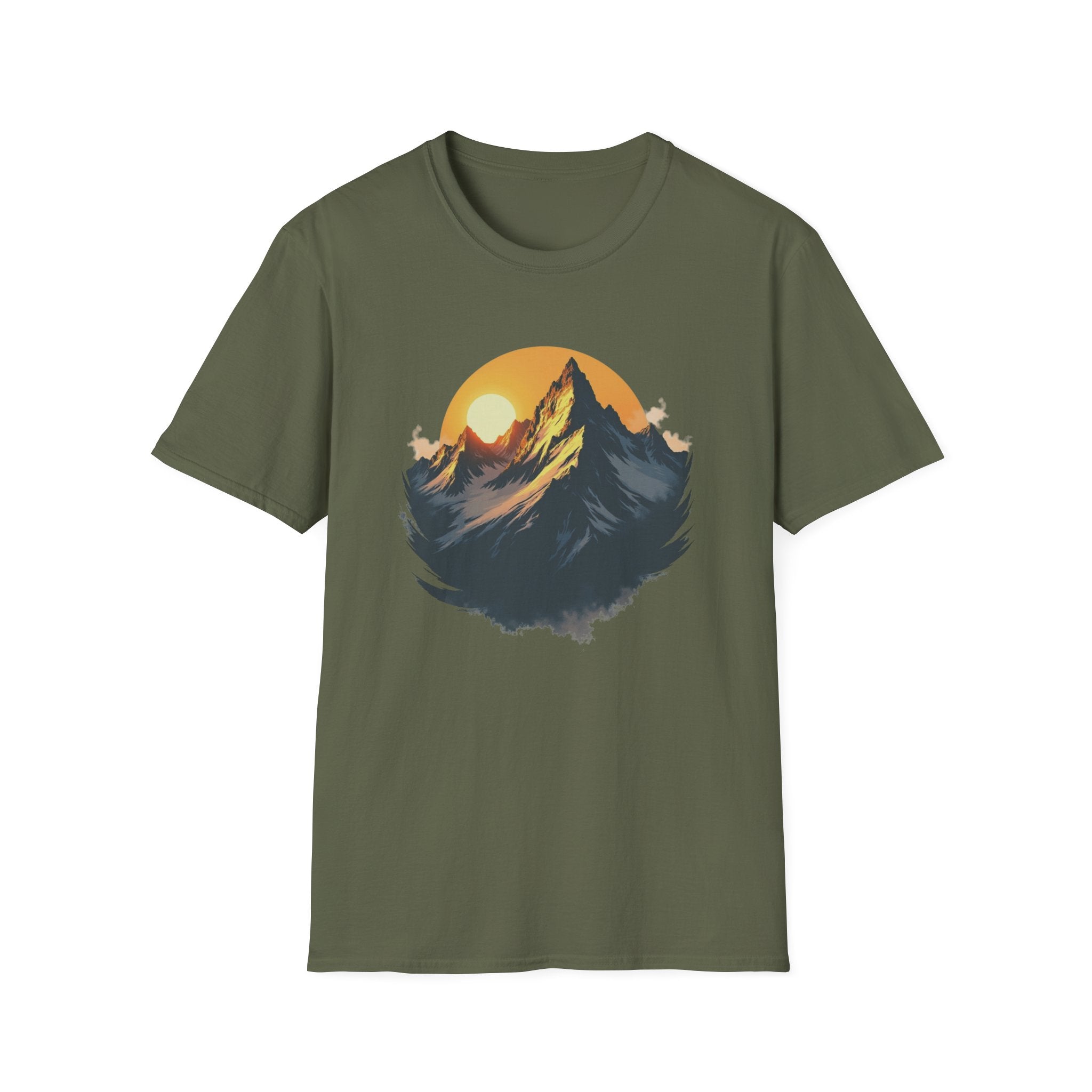 Golden Horizon T-Shirt | Scenic Mountain Graphic Tee