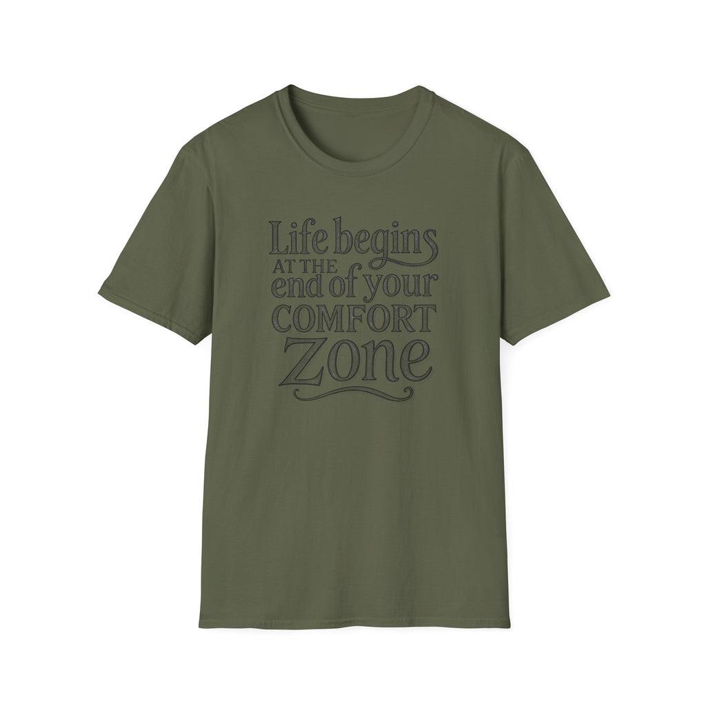 Life Begins at the End of Your Comfort Zone Etched | Motivational Quote