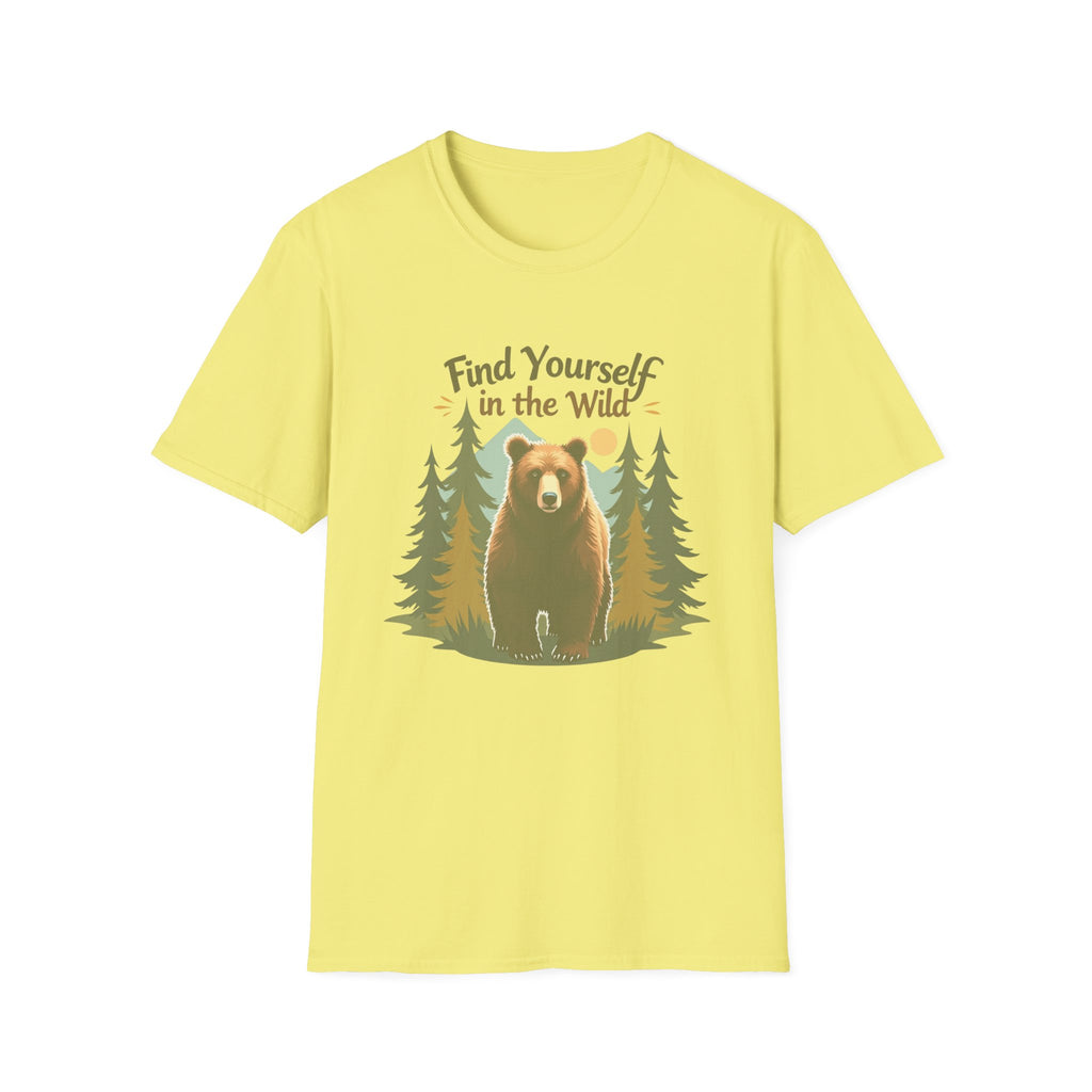 Find Yourself in the Wild | Grizzly Bear Adventure T-Shirt